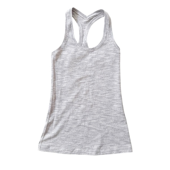 Lululemon Cool Racerback Tank Wee Are From Space Ice Grey Alpine White Size XS - Picture 5 of 8